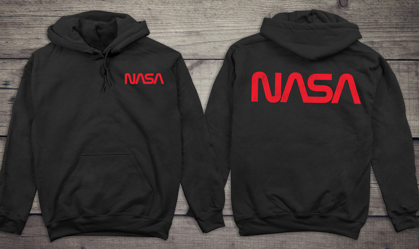 NASA Worm With Crest Hoodie