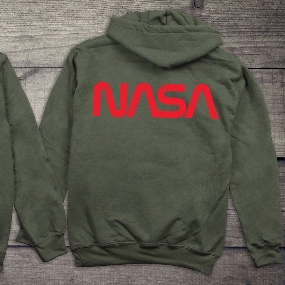NASA Worm With Crest Hoodie