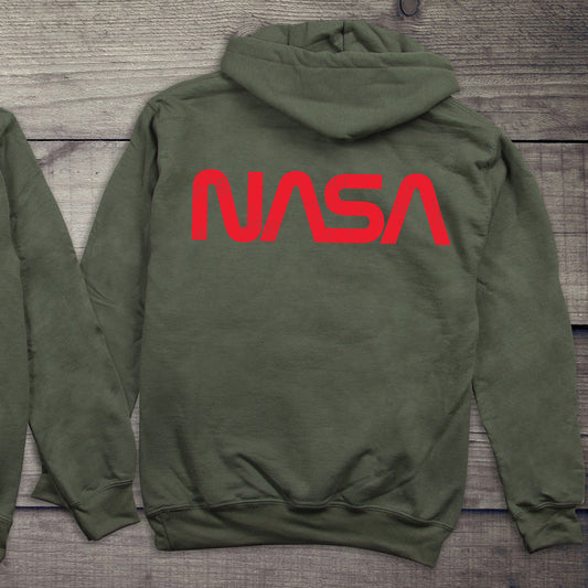 NASA Worm With Crest Hoodie