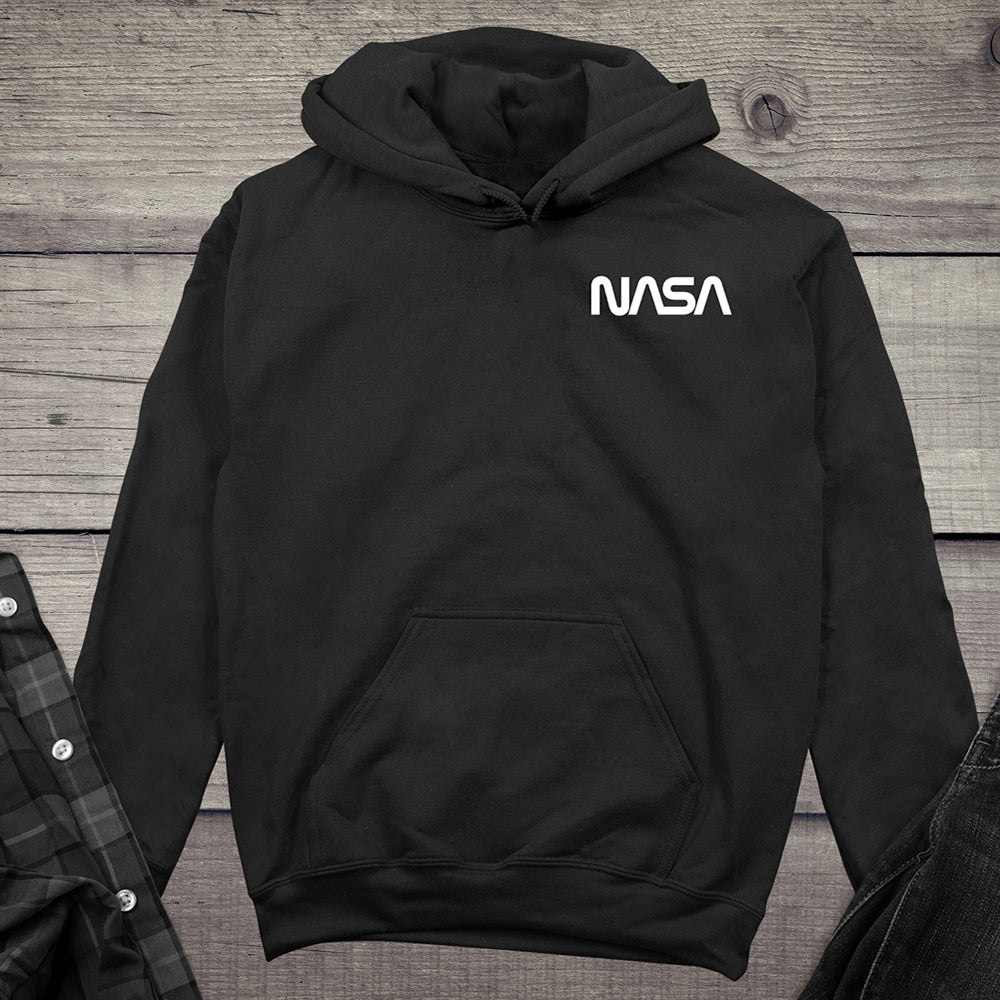 NASA Worm Crest White Hoodie