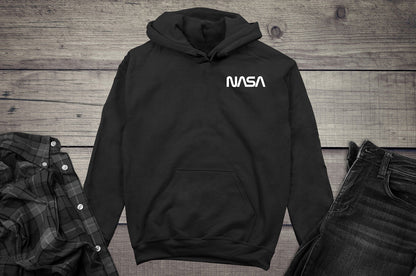 NASA Worm Crest White Hoodie