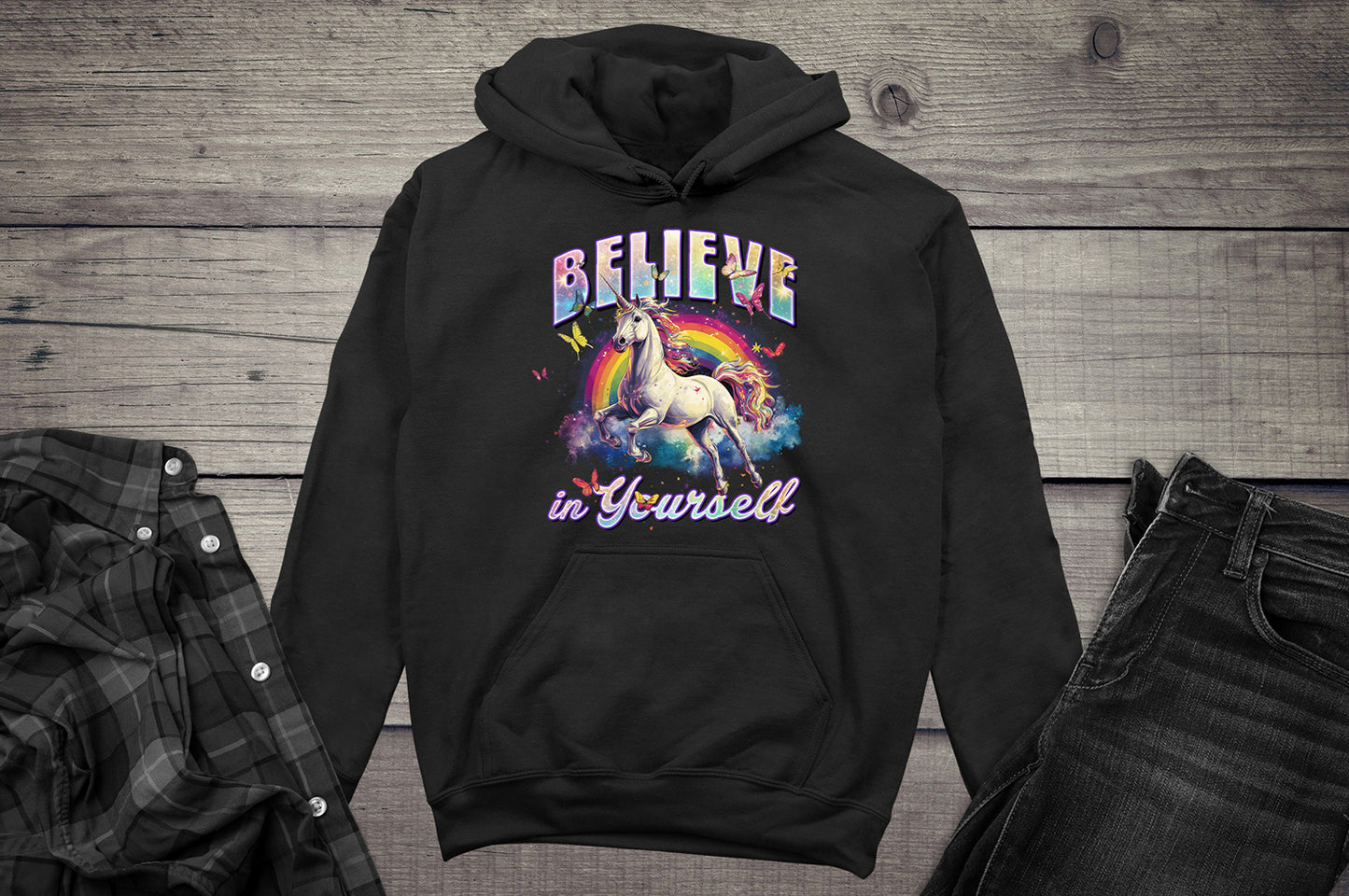 Believe In Yourself Unicorn Hoodie