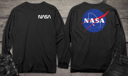 NASA Logo With Crest Long Sleeve Tee