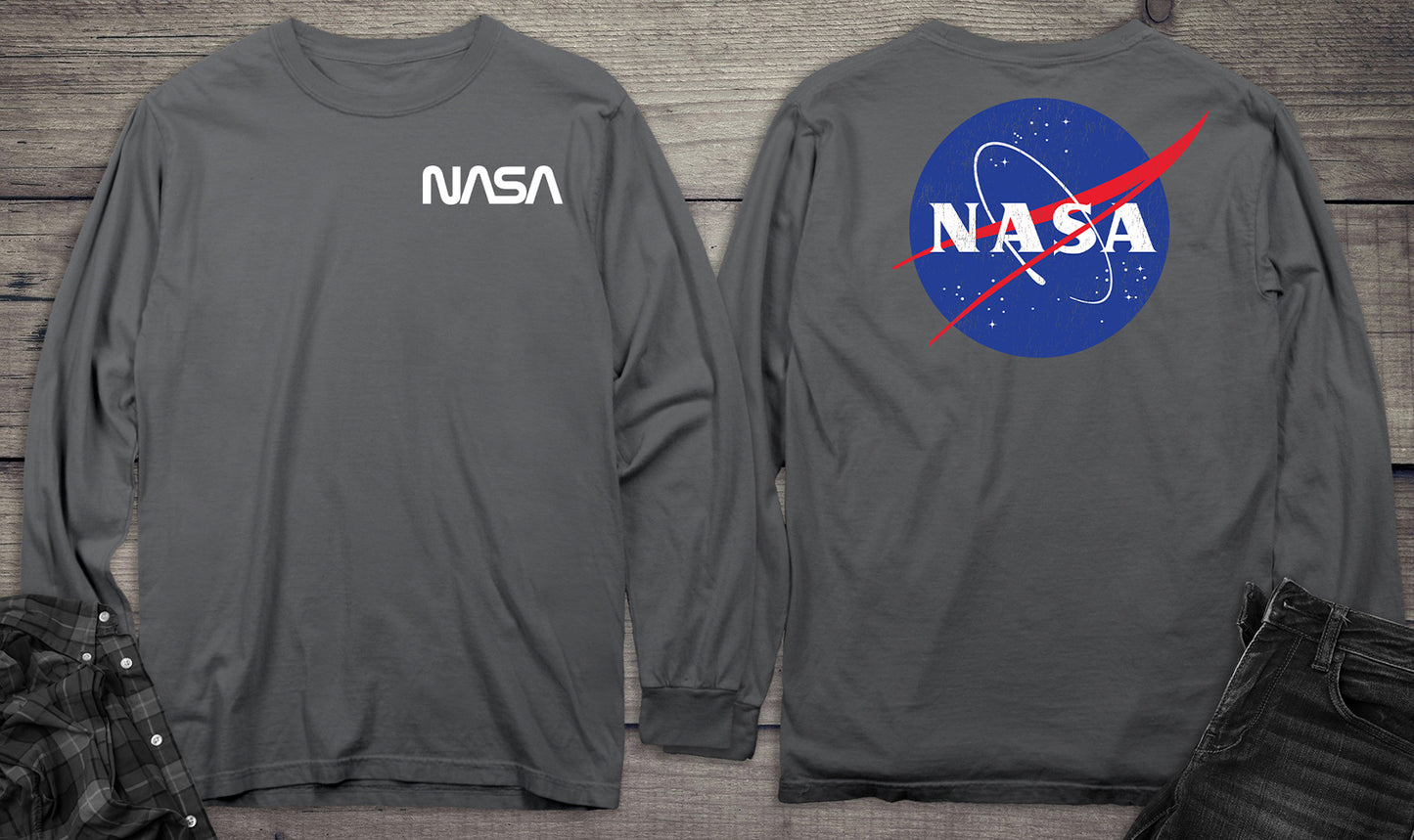 NASA Logo With Crest Long Sleeve Tee