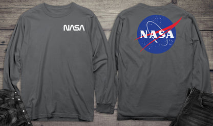 NASA Logo With Crest Long Sleeve Tee