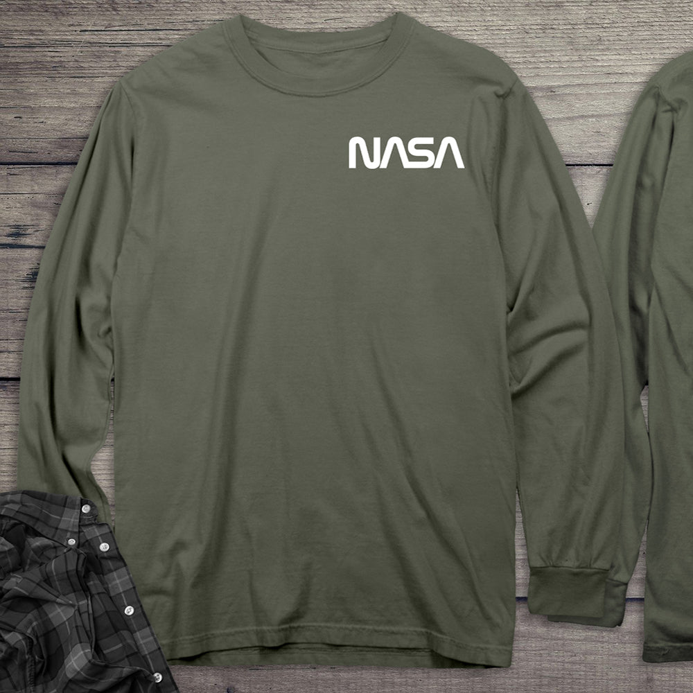 NASA Logo With Crest Long Sleeve Tee