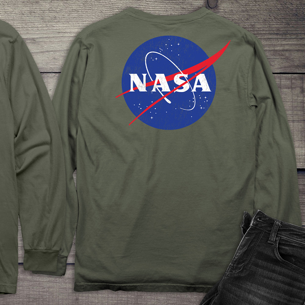 NASA Logo With Crest Long Sleeve Tee