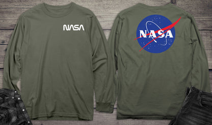 NASA Logo With Crest Long Sleeve Tee