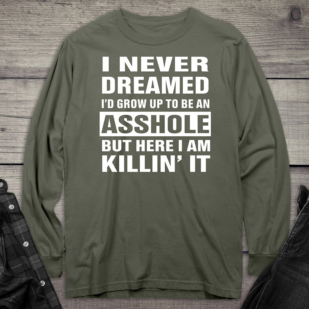 Grow Up Asshole Puncher Long Sleeve Tee