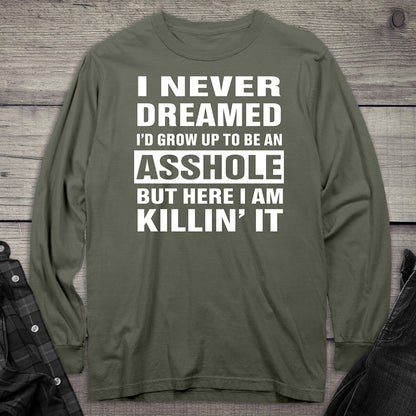 Grow Up Asshole Puncher Long Sleeve Tee