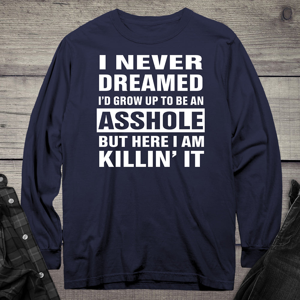 Grow Up Asshole Puncher Long Sleeve Tee