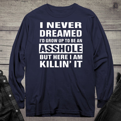 Grow Up Asshole Puncher Long Sleeve Tee
