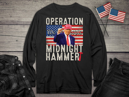 Trump Midnight Hammer Long Sleeve Tee