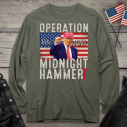 Trump Midnight Hammer Long Sleeve Tee