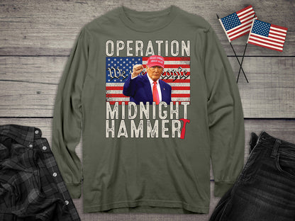 Trump Midnight Hammer Long Sleeve Tee