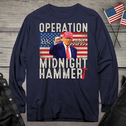 Trump Midnight Hammer Long Sleeve Tee