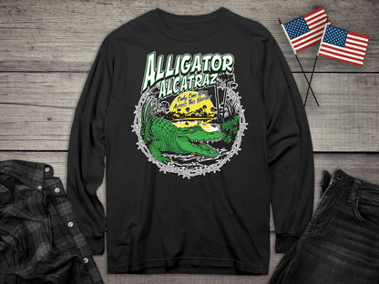 Alligator Alcatraz Border Long Sleeve Tee