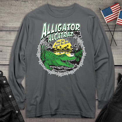Alligator Alcatraz Border Long Sleeve Tee