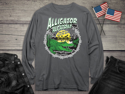 Alligator Alcatraz Border Long Sleeve Tee