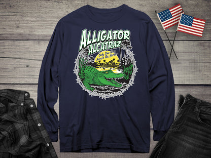 Alligator Alcatraz Border Long Sleeve Tee