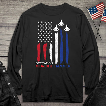 Midnight Hammer Jets Long Sleeve Tee