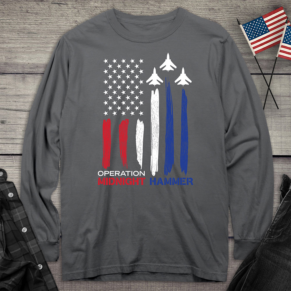 Midnight Hammer Jets Long Sleeve Tee