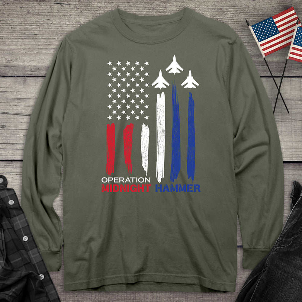 Midnight Hammer Jets Long Sleeve Tee