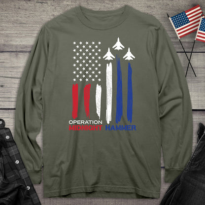 Midnight Hammer Jets Long Sleeve Tee