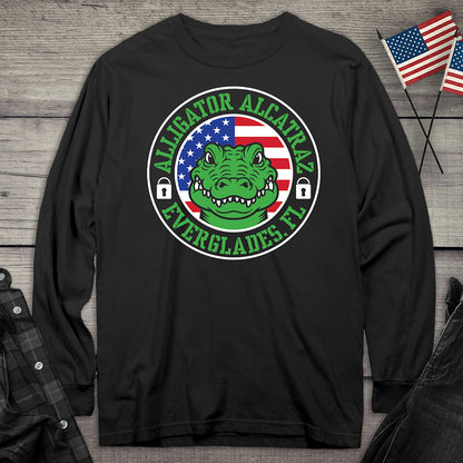 Alligator Alcatraz Circle Long Sleeve Tee