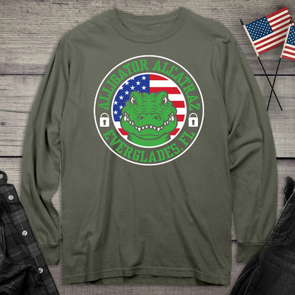 Alligator Alcatraz Circle Long Sleeve Tee