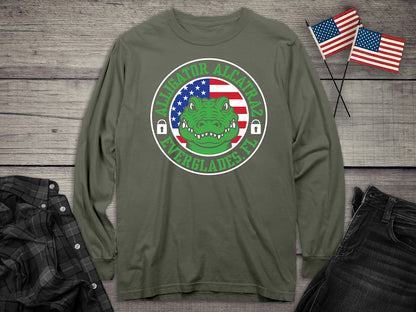 Alligator Alcatraz Circle Long Sleeve Tee