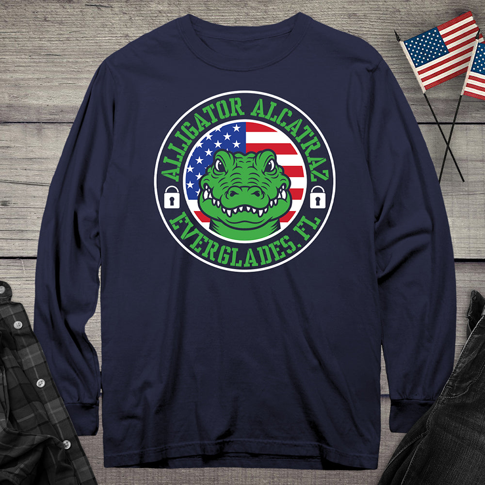 Alligator Alcatraz Circle Long Sleeve Tee