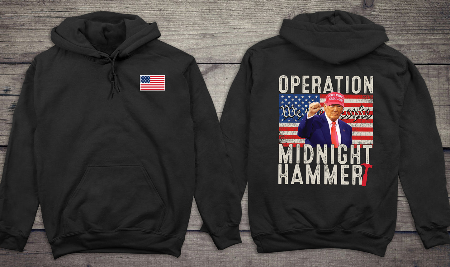 Trump Midnight Hammer With Crest Hoodie