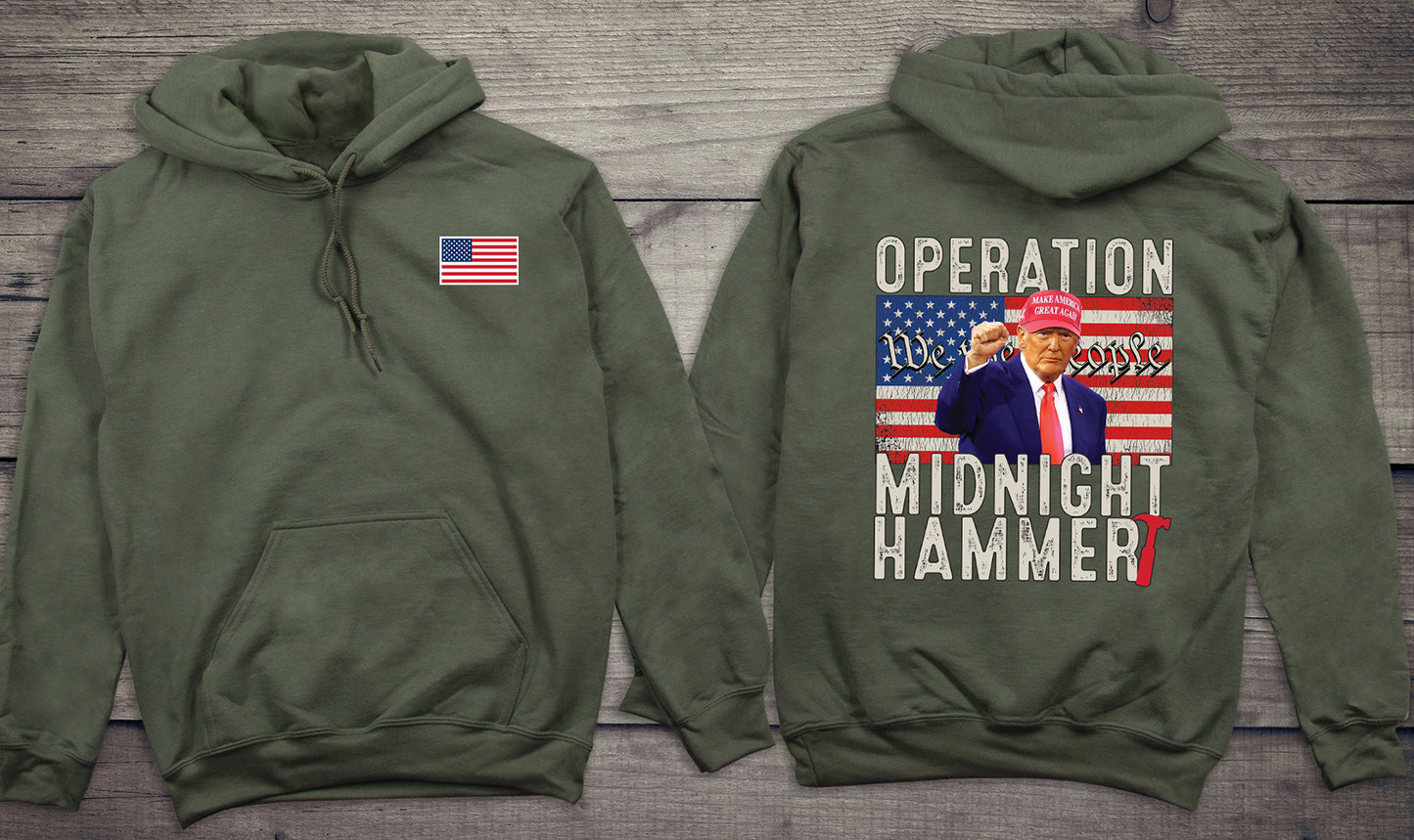 Trump Midnight Hammer With Crest Hoodie
