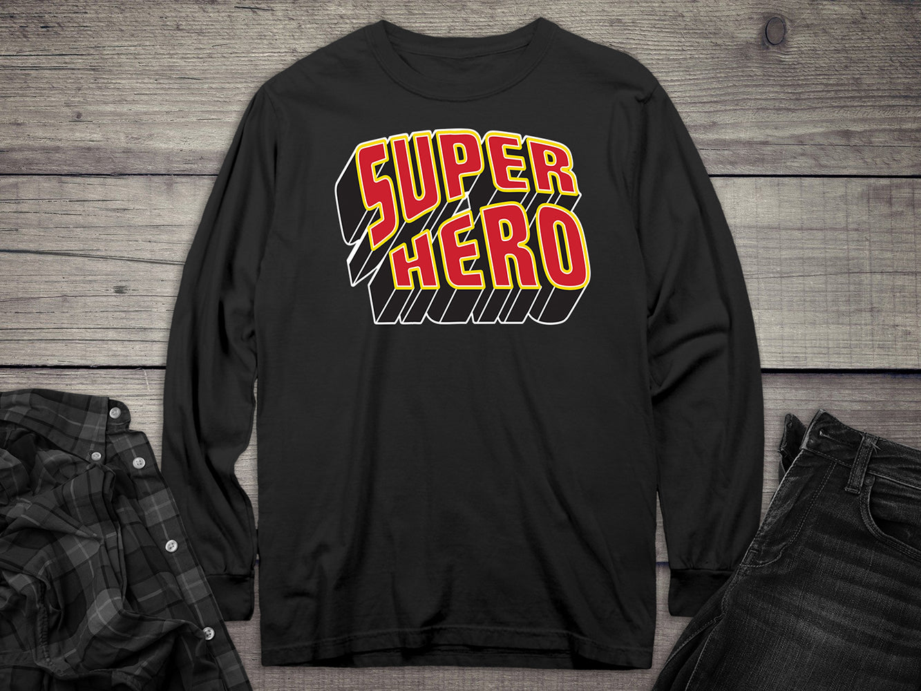 Super Hero Long Sleeve Tee