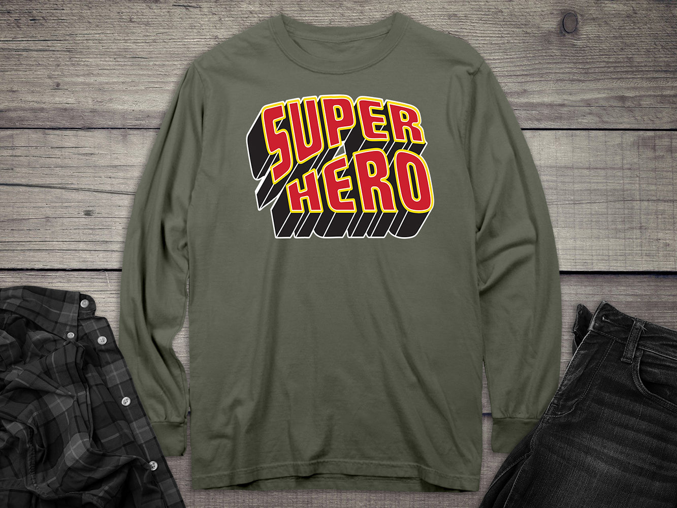 Super Hero Long Sleeve Tee