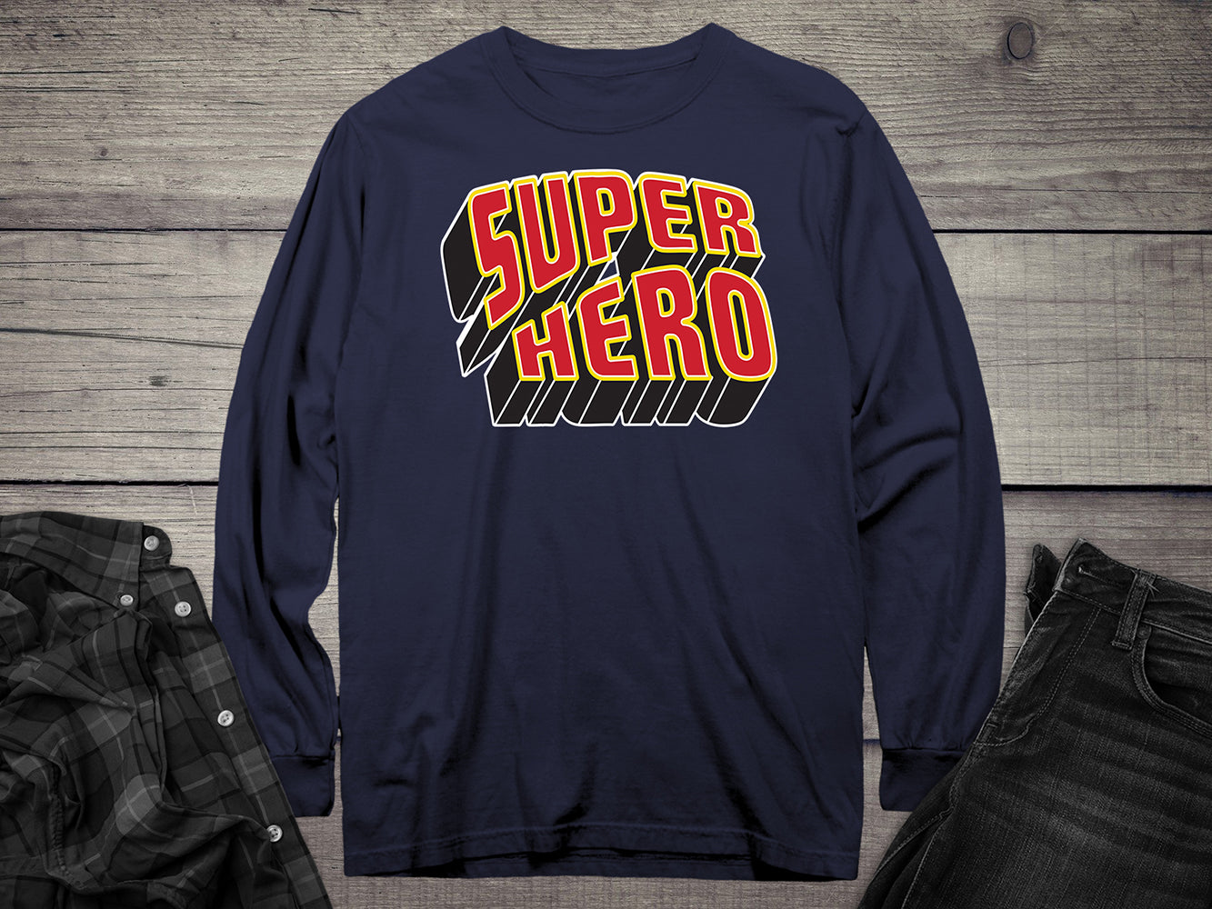 Super Hero Long Sleeve Tee