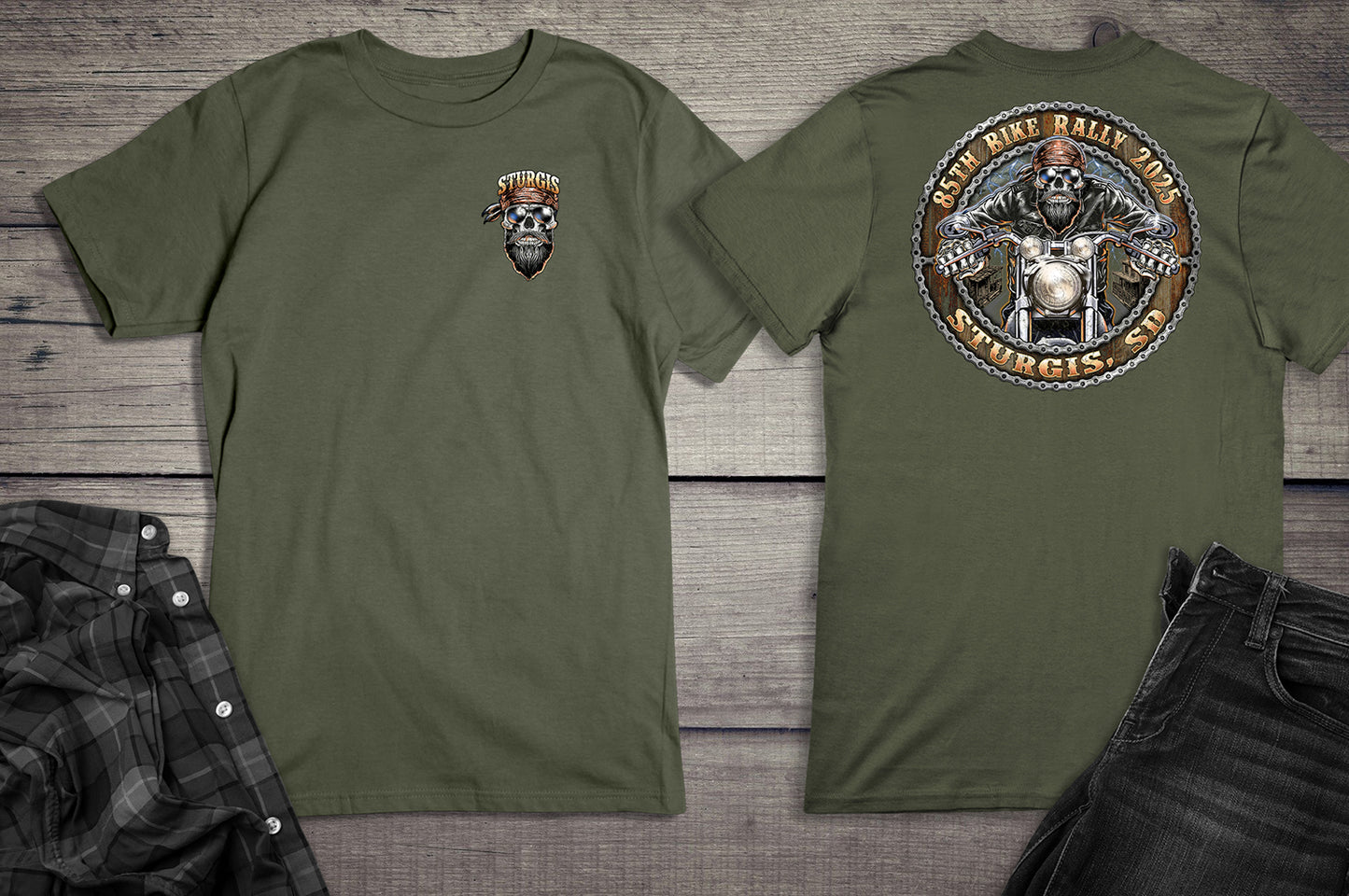 Sturgis Skull Biker T-Shirt