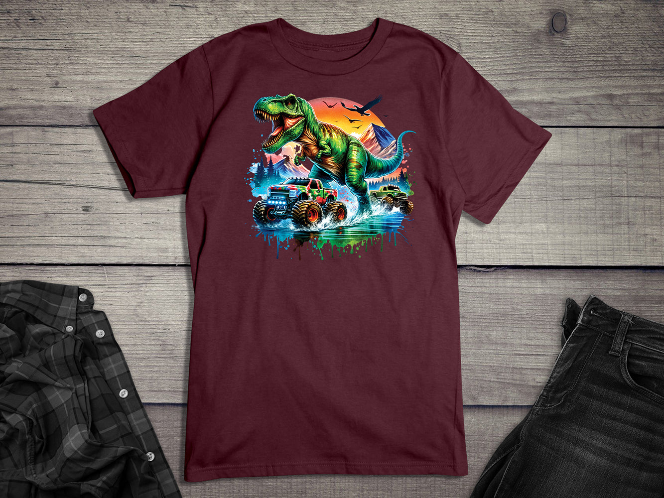 Dinosaur Trucks T-Shirt