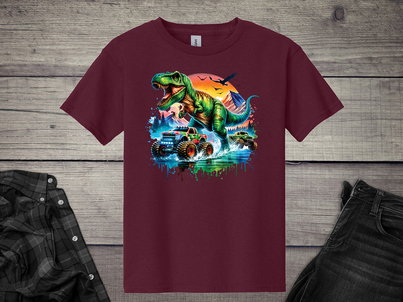 Dinosaur Trucks Youth T-Shirt