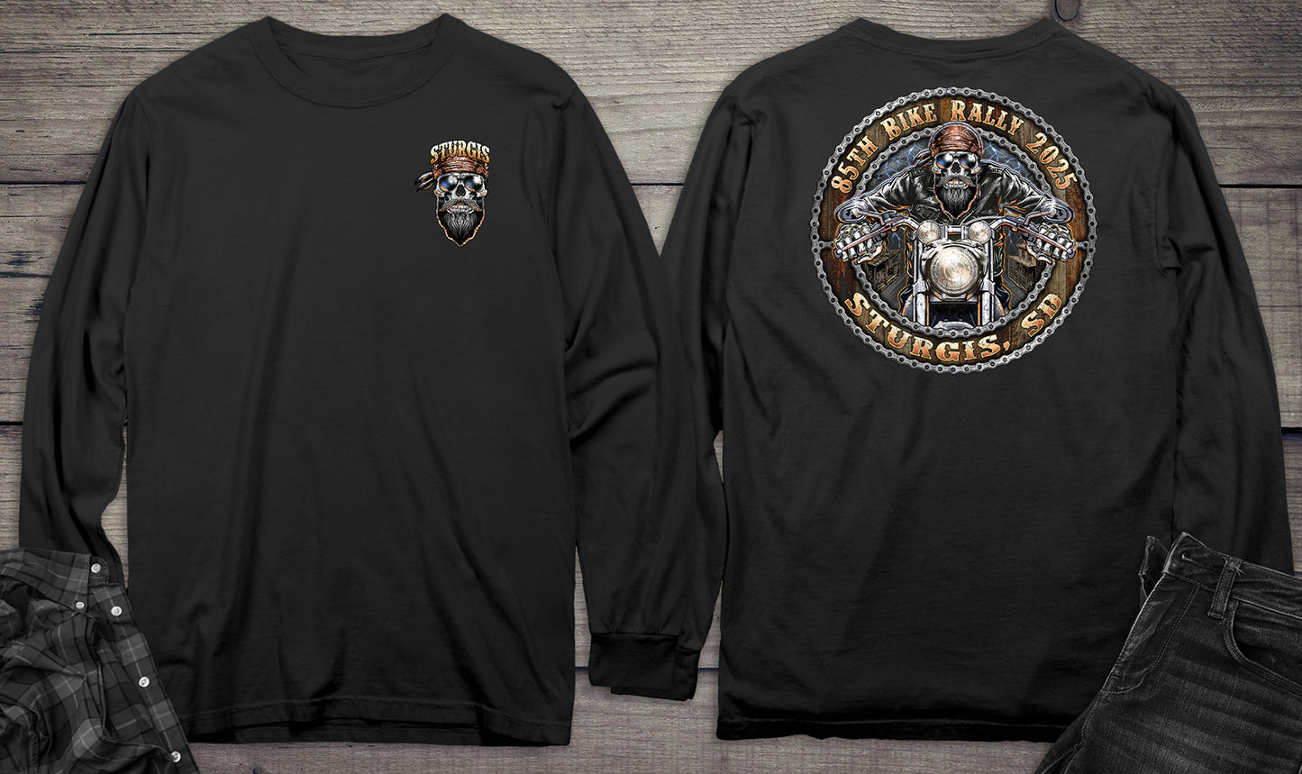 Sturgis Skull Biker Long Sleeve Tee