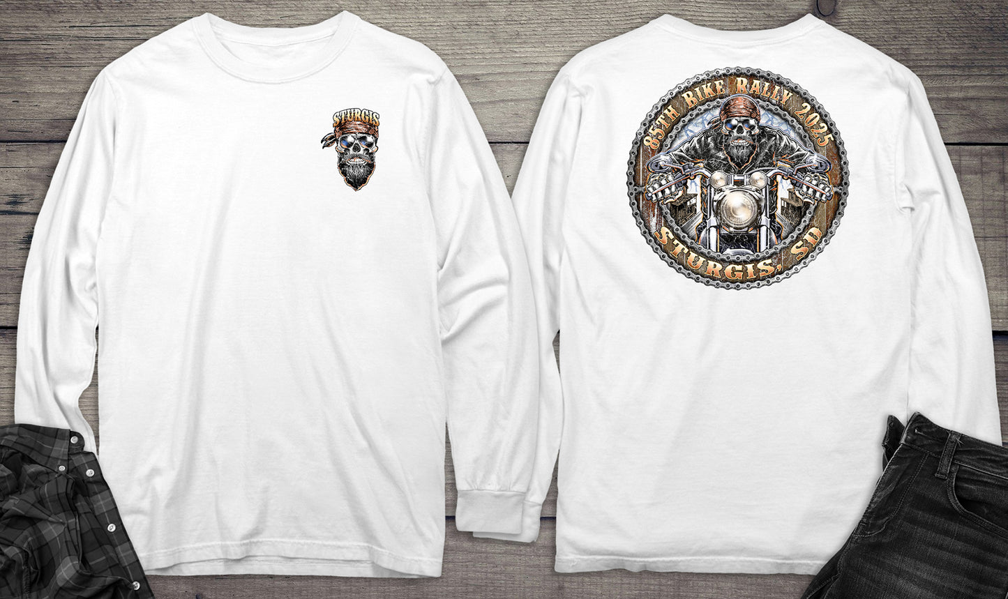 Sturgis Skull Biker Long Sleeve Tee