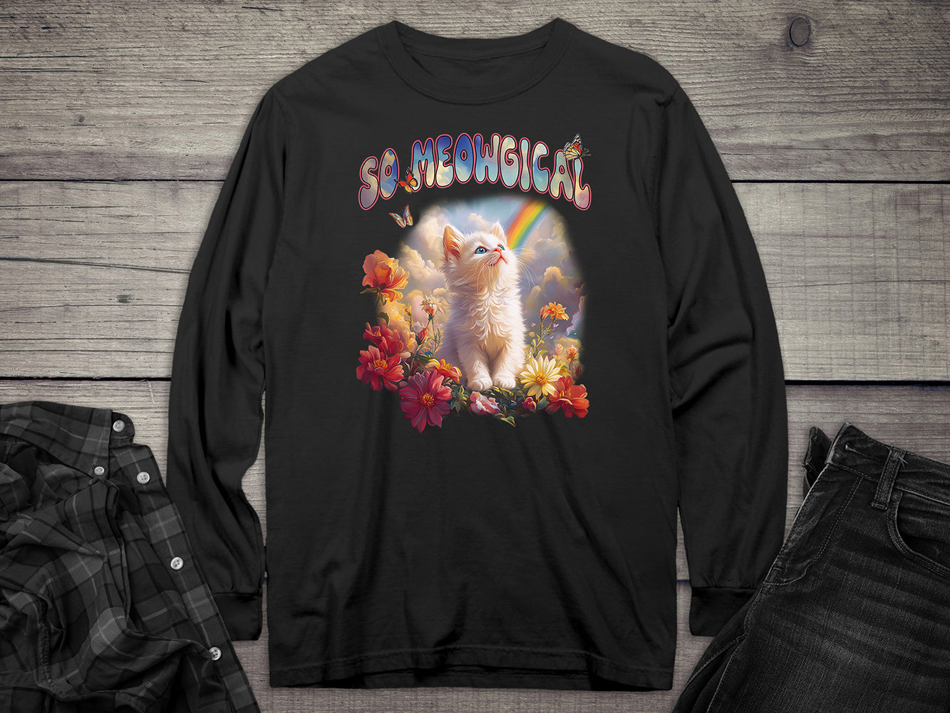 Meowgical Kitten Long Sleeve Tee