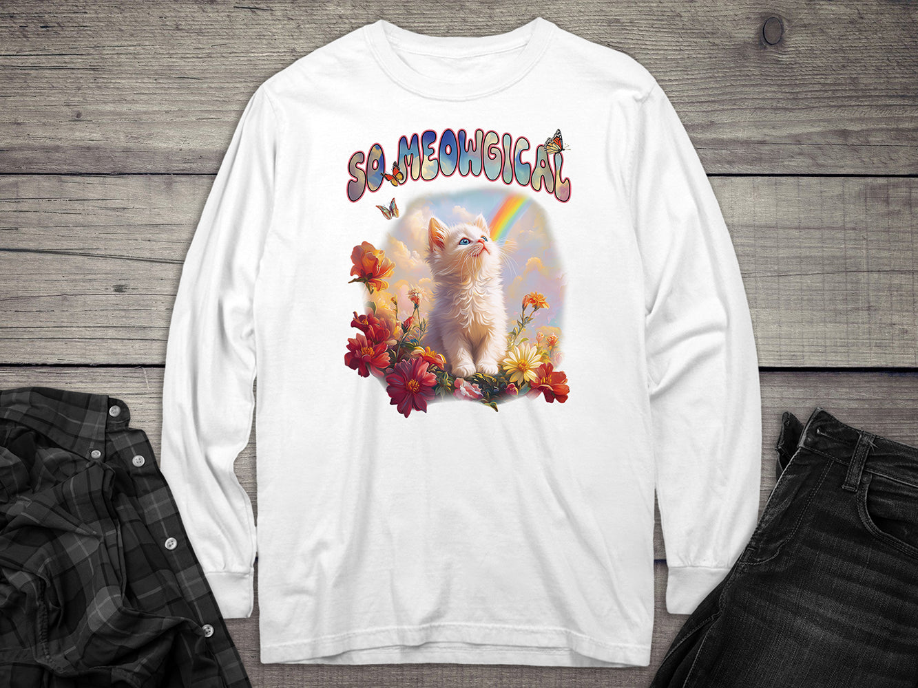 Meowgical Kitten Long Sleeve Tee