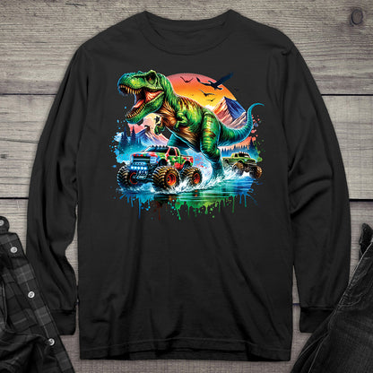 Dinosaur Trucks Long Sleeve Tee