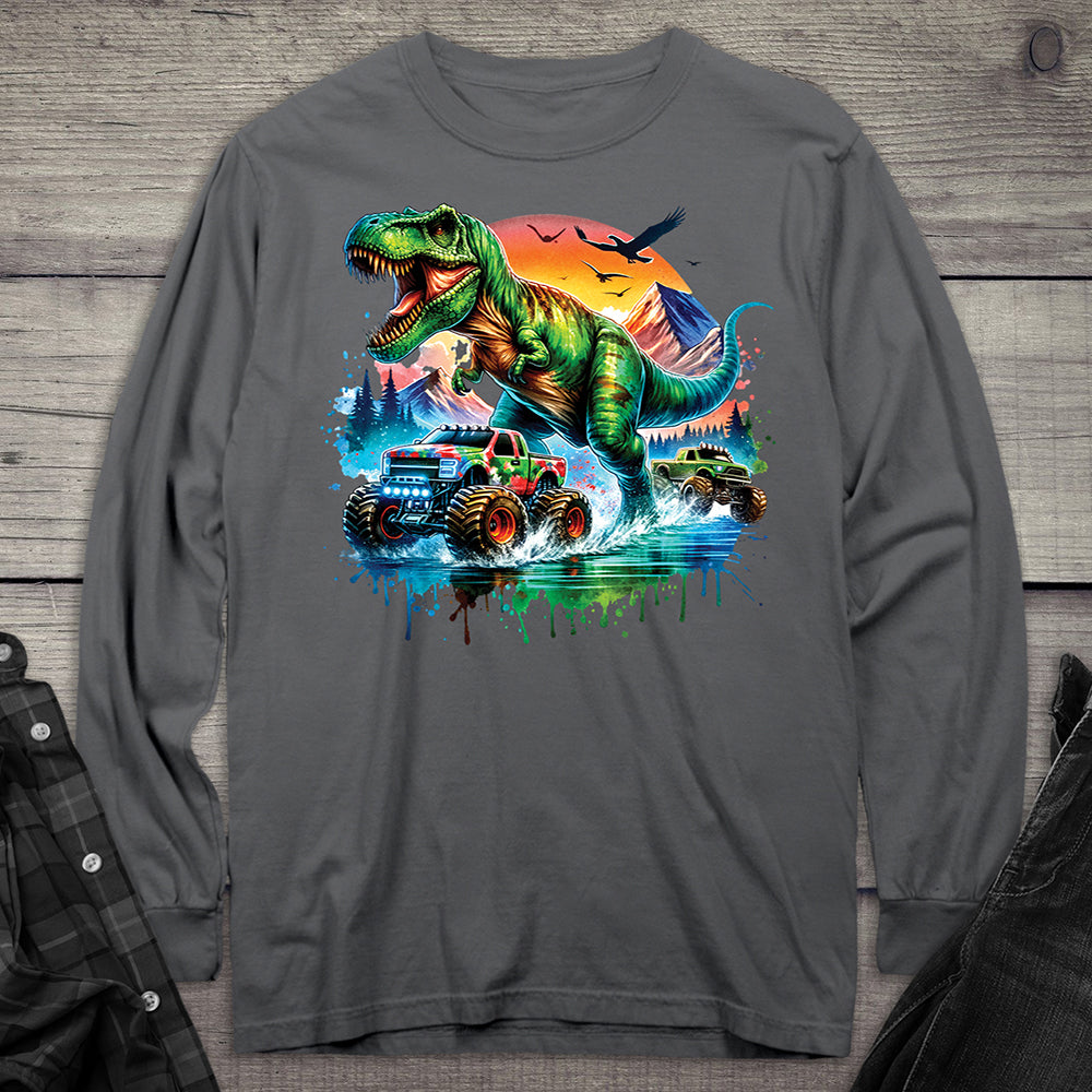 Dinosaur Trucks Long Sleeve Tee