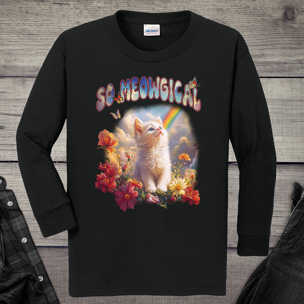 Meowgical Kitten Youth Long Sleeve Tee