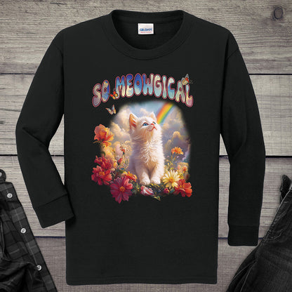 Meowgical Kitten Youth Long Sleeve Tee
