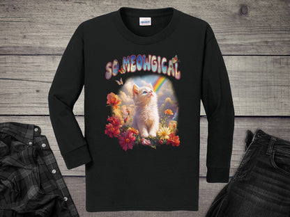 Meowgical Kitten Youth Long Sleeve Tee