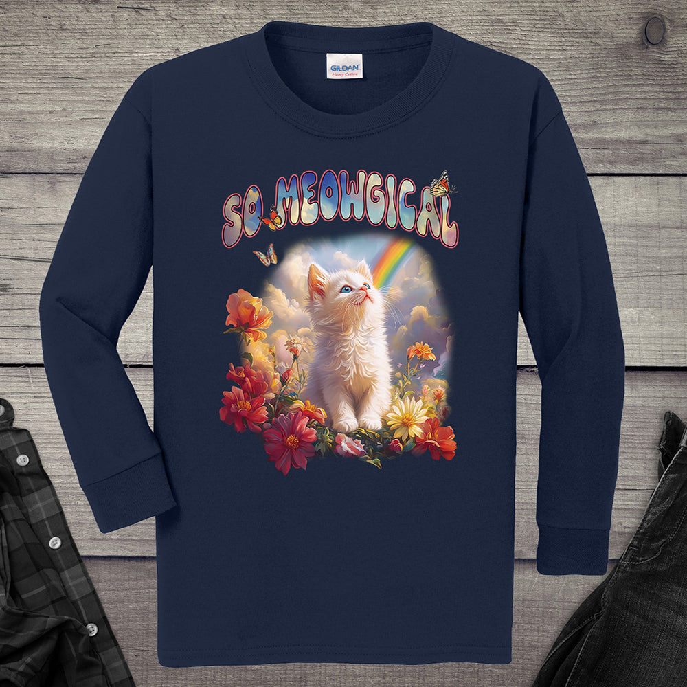 Meowgical Kitten Youth Long Sleeve Tee